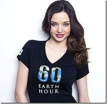 miranda kerr earth hour  sachin tendulkar australian model