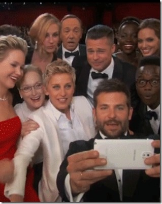 oscar winning selfie 1