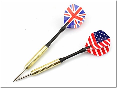 Copper Steel Tip Darts Needle UK  USA National Flag Dart Flights Play Dart